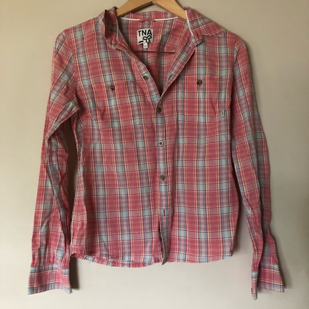 ♦️ TNA | Plaid Button Up